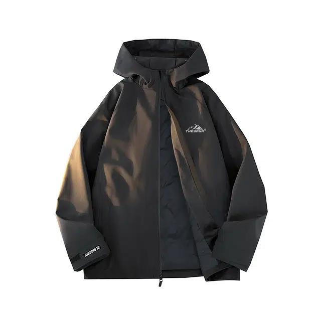 鸭鸭 轻薄鹅绒户外登山短款连帽外套休闲经典百搭运动防寒保暖工装羽绒服 男女同款