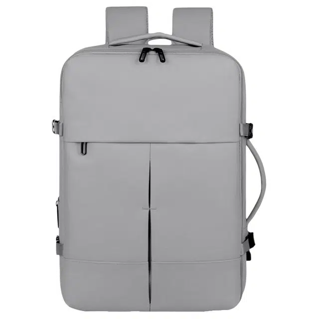 德力熊 纯色大容量可扩容 尼龙 双肩包 常规 男女同款情侣款 多色