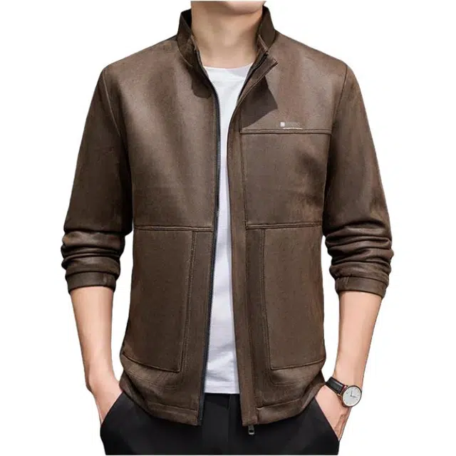 太子龍 男士皮衣外套秋装韩版潮流帅气上衣春秋季皮夹克 男款