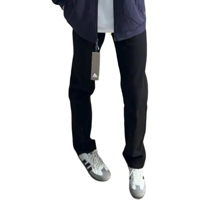 黑马漫画 微喇裤子修身直筒裤男款夏季高个子牛仔裤 男女同款