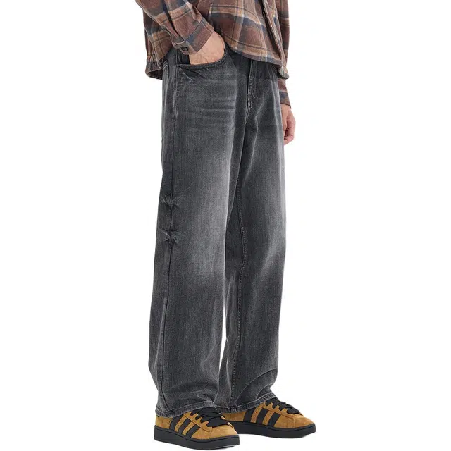 洞洞拐 洞洞拐时尚潮牌舒适牛仔裤 男女同款