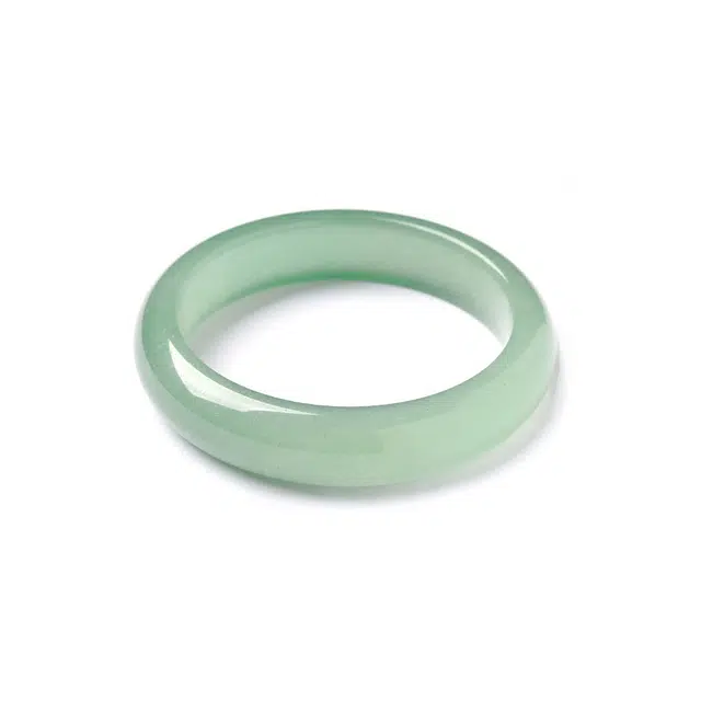 匠锁心玉 青山黛贵妃镯 满绿 新中式 国潮国风 小众设计 轻奢高级 气质百搭 古风温婉 东陵玉 手镯 女款