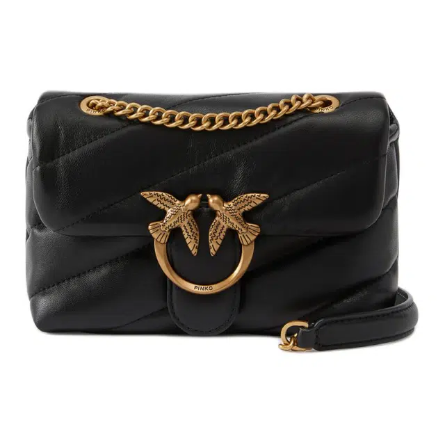 PINKO Puff Classic Quilted Leather Bag