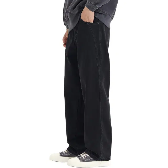 洞洞拐 水洗弹力休闲百搭潮流牛仔裤 男女同款