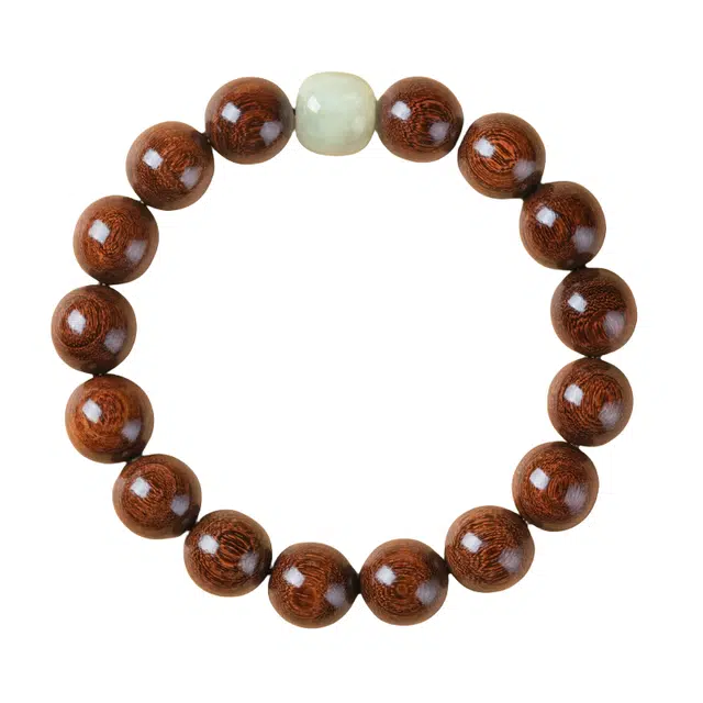 子婳 沉水级安神文玩盘玩新中式复古国潮招财纳福平安顺逐转运#好运 金丝檀木 手串 男女同款情侣款