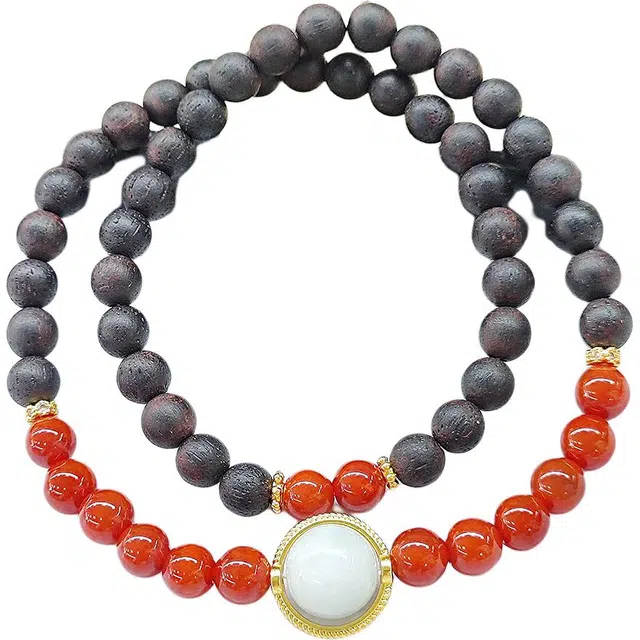 得笙陌 国潮创意搭配新中式复古文玩 降真香 手串 男女同款情侣款