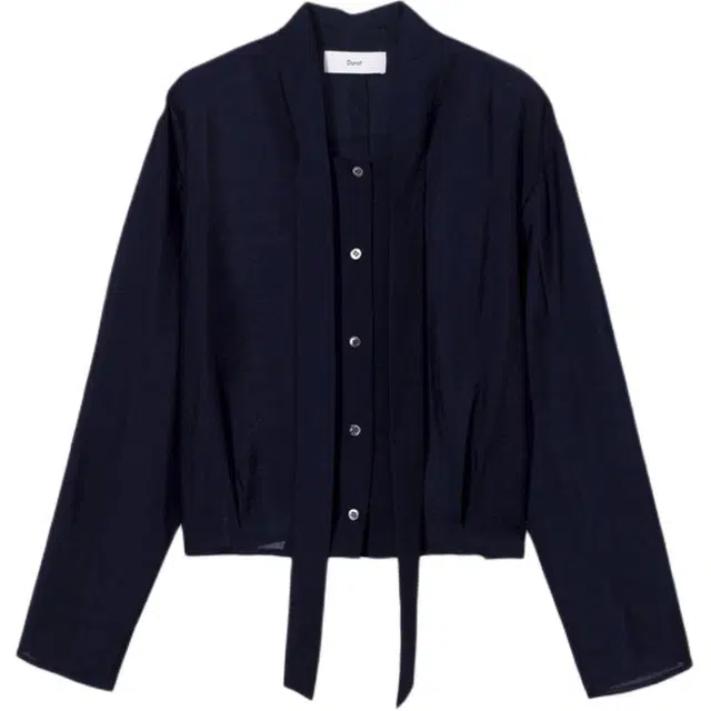 Dunst TIE BLOUSE NAVY