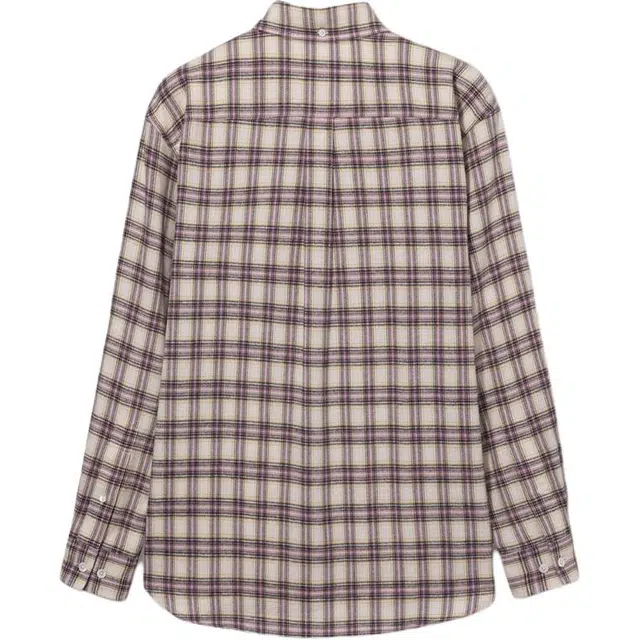 Dunst UNISEX CHECK FLANNEL SHIRT SOFT PINK