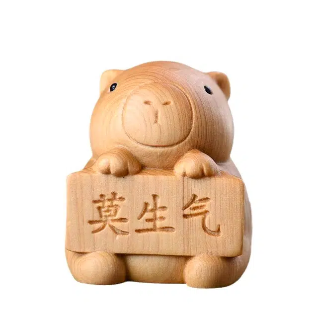 物㯖 太行陈化料时来转转把玩镂空工艺解压招财纳福 创意复古中式工艺实木质工艺品办公书桌装饰品#好运 崖柏 摆件 男女同款情侣款
