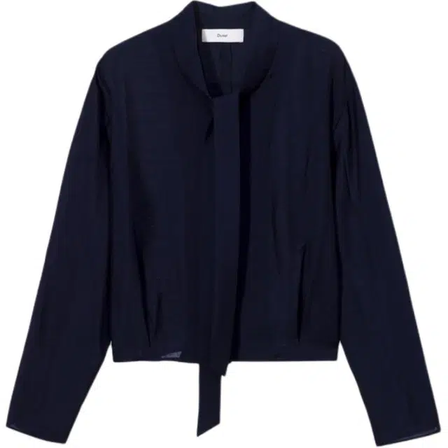 Dunst TIE BLOUSE NAVY