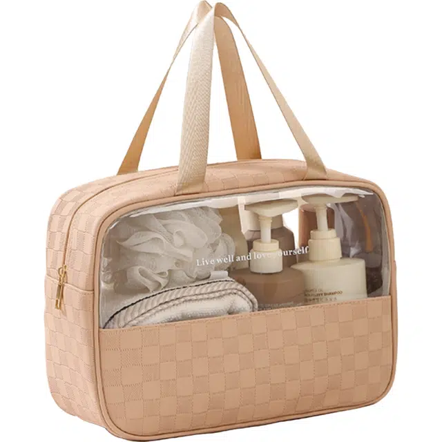 环邦马卡龙色系多尺寸可选旅行包化妆包 便携单层收纳防水防泼水