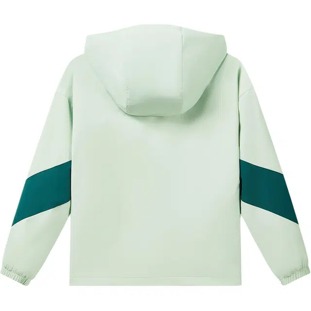 安踏儿童夹克 丝光绒冬款防风连帽宽松运动 儿童款