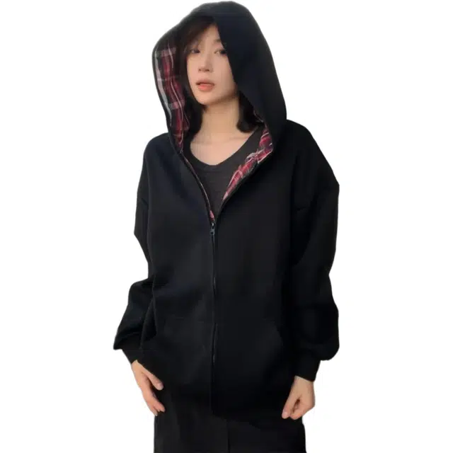 徐百货 美式穿搭基础款复古潮牌休闲宽松百搭长袖卫衣 男女同款