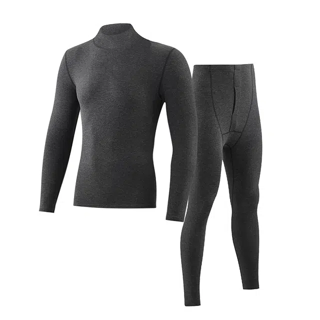 英莱仕 舒适通用贴身时尚轻便防寒抗菌保暖套装 男款