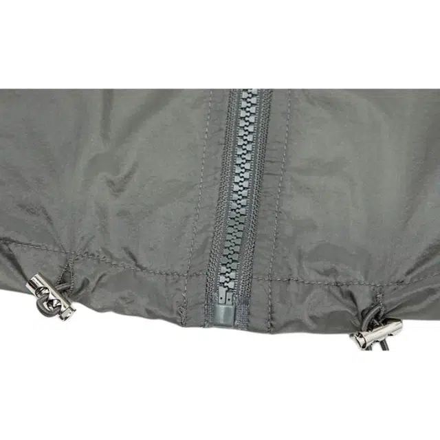 沫晗依美 纯色连帽拉链夹克外套 女款 浅灰色