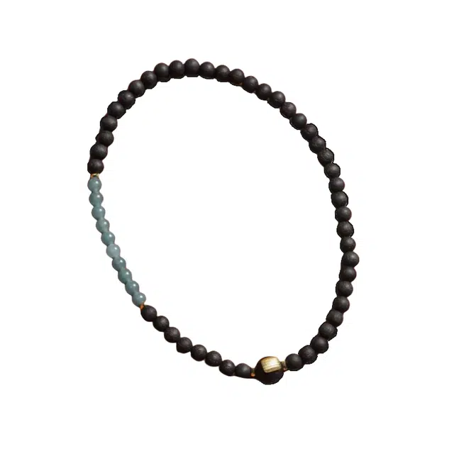 舞依翡 佛珠双圈文玩配饰五条经圆珠新中式国风珠串#好运 降真香 木作手串 男女同款情侣款