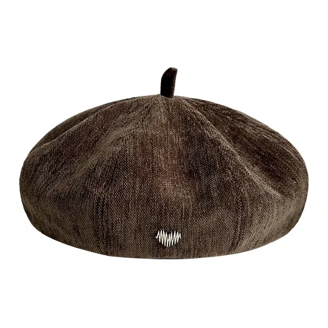 稻草人 韩系甜美可爱爱心 百搭纯色显脸小 涤纶 贝雷帽 女款