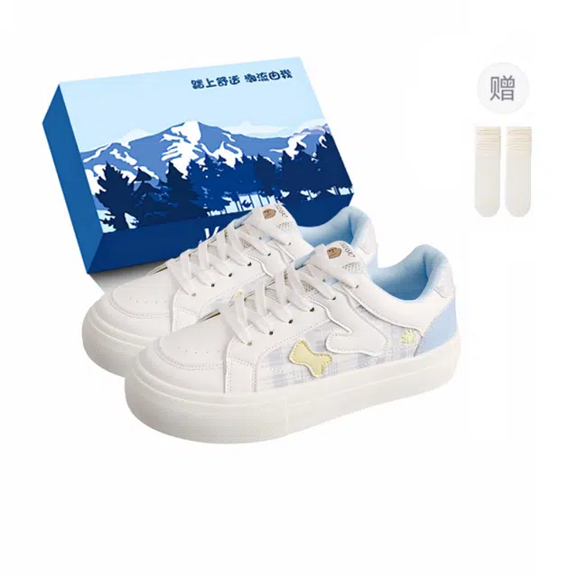 小鹿米利 休闲厚底运动学生 增高防滑 低帮 板鞋 女