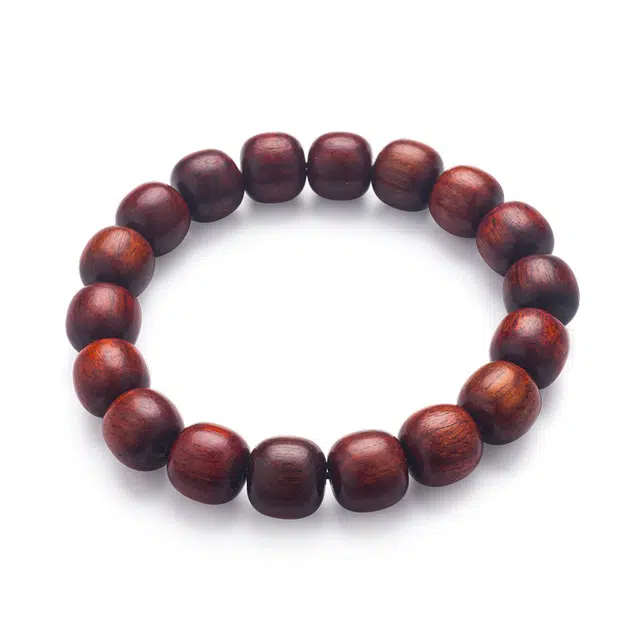 彗时 【收藏级】财富小圆满文玩单圈佛珠盘串珠 招财纳福新中式国风 送礼男朋友父亲 檀木 木作手串 男女同款情侣款 紫檀