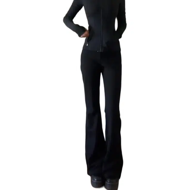 黑马漫画 美式高街微喇裤子男款修身显瘦长裤牛仔裤 男女同款