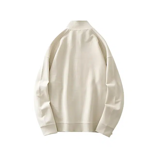 杜克恩 重磅华夫格立领外套秋季无性别穿搭美式复古收口袖宽松运动拉链开衫潮流百搭夹克 男女同款