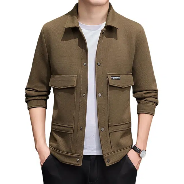 太子龍 翻领工装潮流修身抗皱青年夹克外套 男款