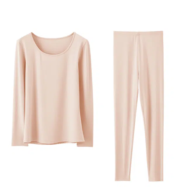 英莱仕 亲肤柔软舒适包容性强贴身不紧绷显瘦显身材修身裸感保暖套装 女款