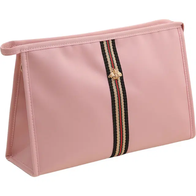 环邦小身形大开口分区设计一目了然化妆包 便携收纳防尘防水防泼水