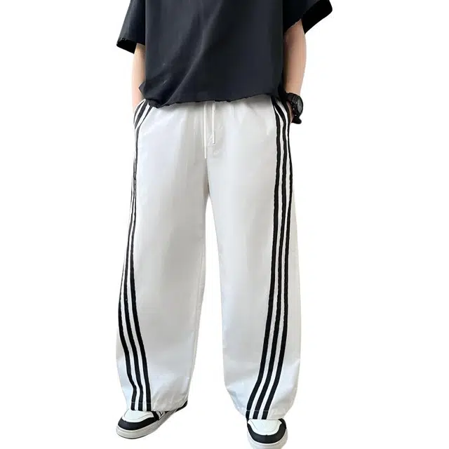 韩素伊长裤 男童裤子夏季工装裤冰丝速干中大童直筒裤薄款男孩防蚊运动休闲裤 青少年