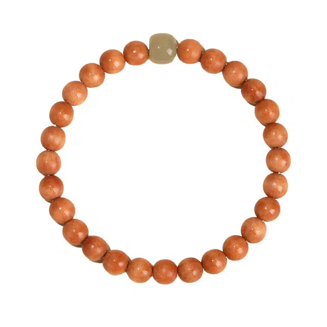 子婳 好运连连新中式复古时尚国文玩佛珠玄学文化配饰 桃木 手串 男女同款情侣款