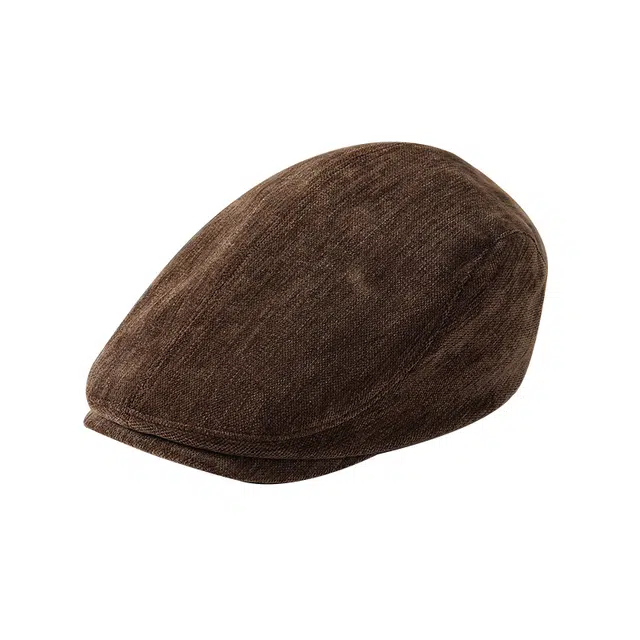 稻草人 英伦风复古报童帽 纯色百搭日系前进帽 涤纶 贝雷帽 女款