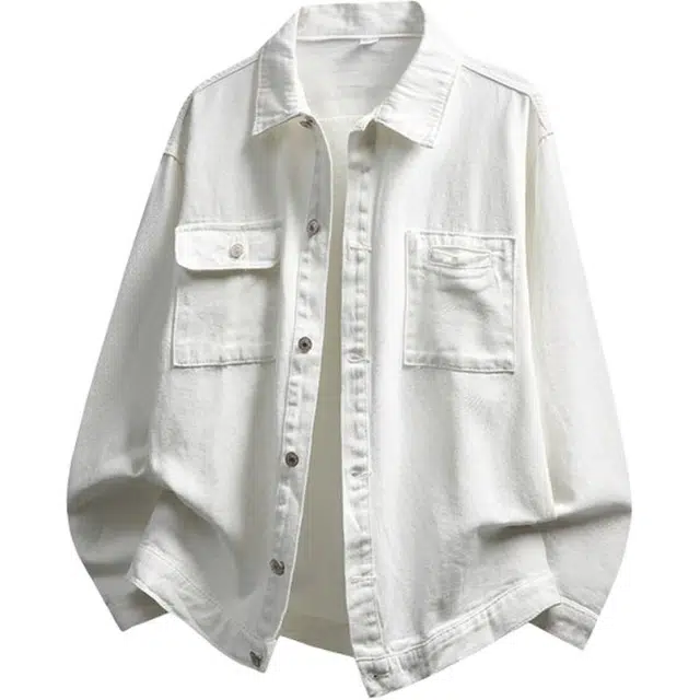 佐菲利 美式复古高街夹克潮牌宽松百搭休闲上衣工装牛仔外套 男女同款