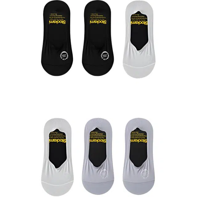 妮轻 隐形抗菌吸汗纯色简约船袜 男款