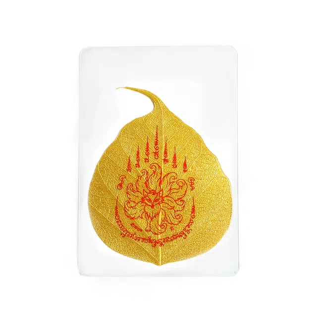 玉临门 所期皆所念 所念皆如愿 新中式彩绘九尾狐仙叶平安符 新年招财护身符#好运 菩提根 手机贴 男女同款情侣款