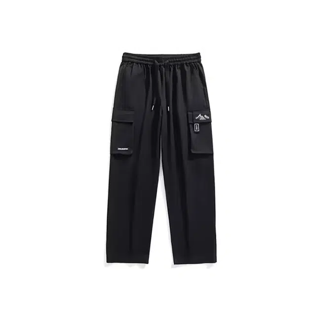 虫小绿 美式休闲裤男长款加肥加大直筒宽松大码显瘦秋季舒适百搭工装裤 男女同款