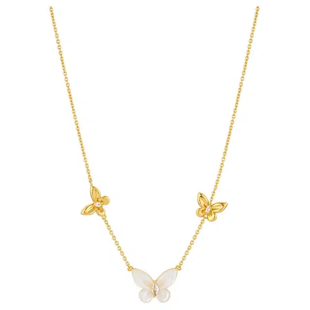 一撇一捺 蝶梦流光系列蝶舞翩然 合金 项链 女款