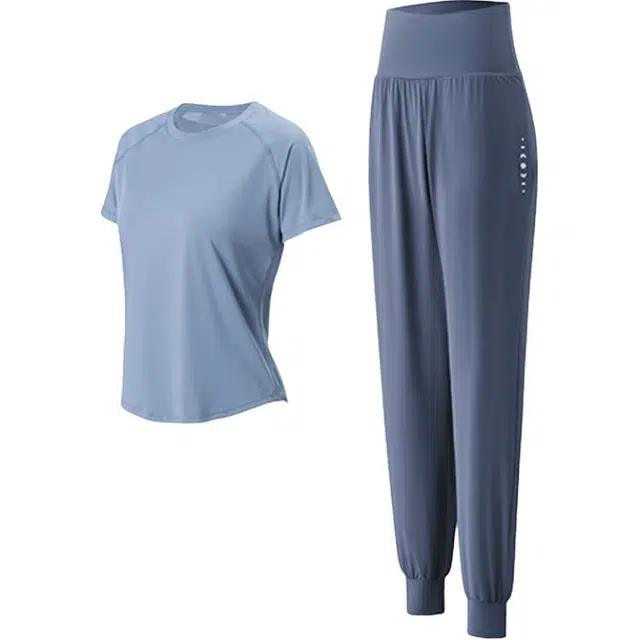 百思绒  舒适休闲运动简约  健身套装  女款