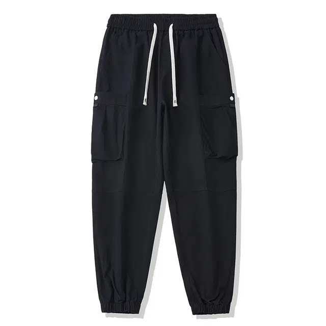 头号青年 轻潮舒适纯棉百搭时尚工装束脚休闲裤 男款