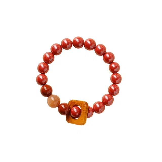 子婳 前橙似锦增加运势招财转运平安顺逐小众轻奢简约手饰品#好运 朱砂 手串 男女同款情侣款