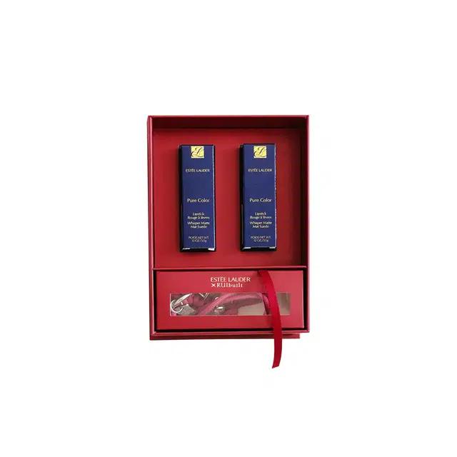 雅诗兰黛 小金管粉凝霜唇膏彩妆套装 哑光