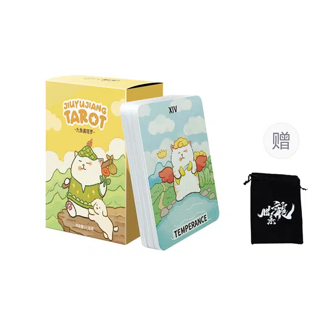 一点潮玩 九鱼酱塔罗牌 卡通动漫喵款 创意 可爱 治愈 桌游