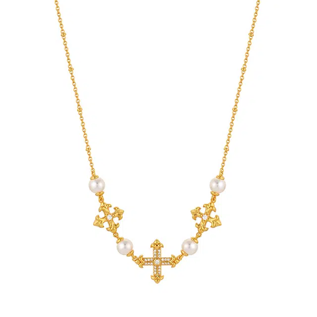 一撇一捺 权杖之泪系列泪雨锁骨链 合金 项链 女款