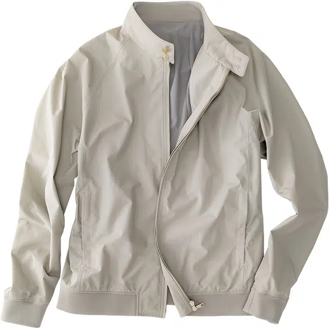 布先生 纯色简约立领插肩袖设计防风长袖夹克外套 男款