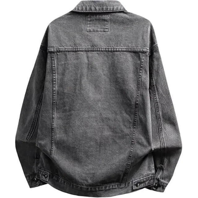 佐菲利 美式休闲外衣服宽松工装复古夹克百搭潮流帅气褂子牛仔外套 男女同款