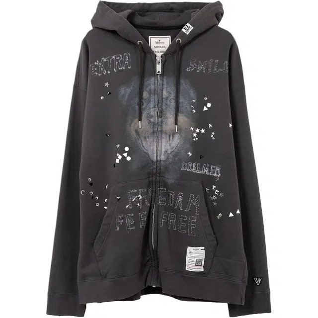 Maison Mihara Yasuhiro FW25 Animal Print Hoodie