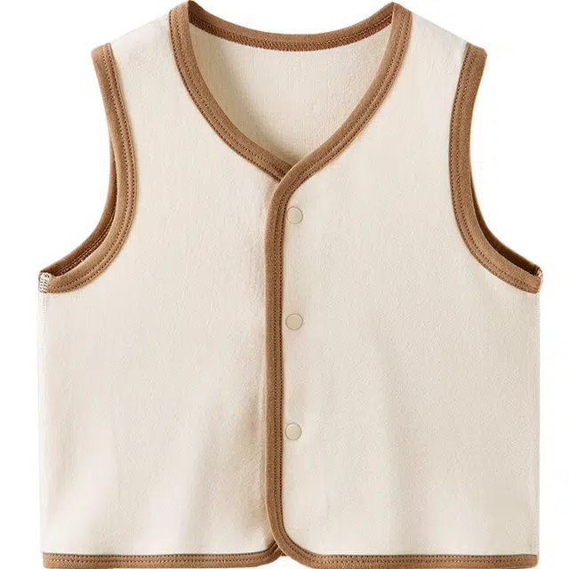 童泰马甲 春秋季莫代尔棉男女宝宝衣服儿童背心坎肩外出上衣 婴幼童