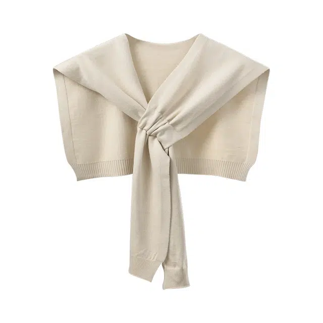 俞兆林 外搭高级感秋冬搭配衬衫针织围巾小坎肩两用办公室空调房搭肩假领子衬衫叠穿 披肩 男女同款情侣款