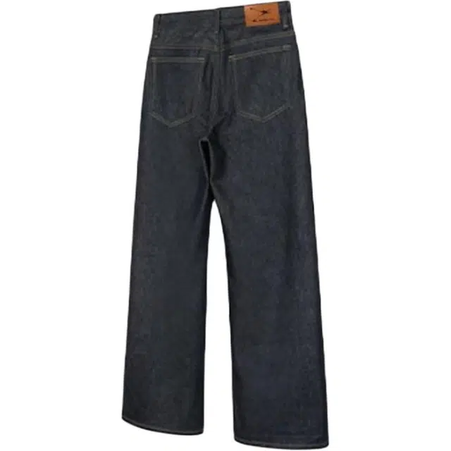 爱肯 美式复古简约基础款时尚个性潮牌潮流水洗做旧直筒长裤无性别主义宽松休闲百搭轻奢牛仔裤 男女同款