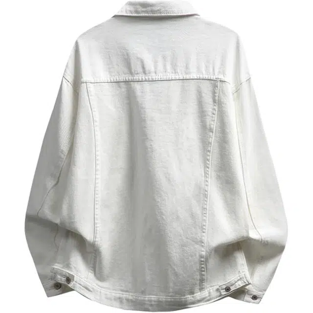 佐菲利 美式复古高街夹克潮牌宽松百搭休闲上衣工装牛仔外套 男女同款