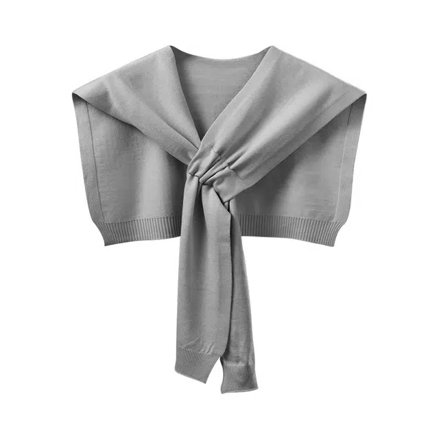 南极人 针织外搭韩版百搭高级感衬衫叠穿办公室空调房护颈搭肩小坎肩多功能围巾 披肩 男女同款情侣款